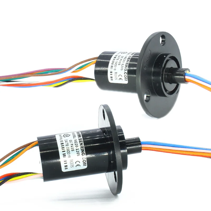 

OD22mm 300Rpm 6 8 12 Conductors Capsule Slip Ring Collecting Ring 5A Current Transfer 240V AC for Monitor Robotic