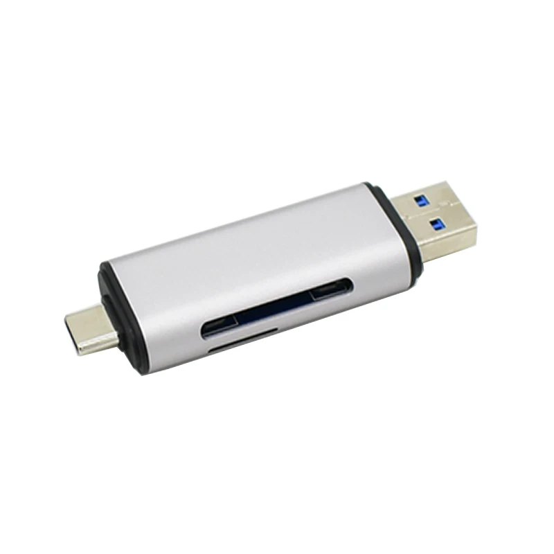 ULT-Best SD кард-ридер Тип USB C 3 0 OTG адаптер карт памяти 2 слота TF Micro SDXC SDHC MMC RS-MMC |
