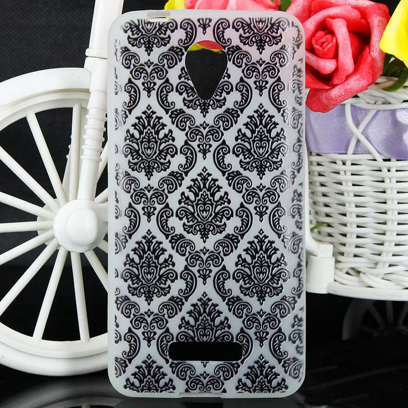 JONSNOW Luminous Soft Case for Micromax Canvas Spark Q380 4.7 inch Feather Pattern Ultra-thin Transparent TPU Cover |