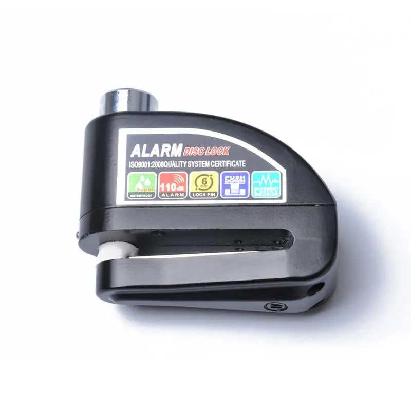 Черный Противоугонный замок из алюминиевого сплава для мотоцикла скутера
