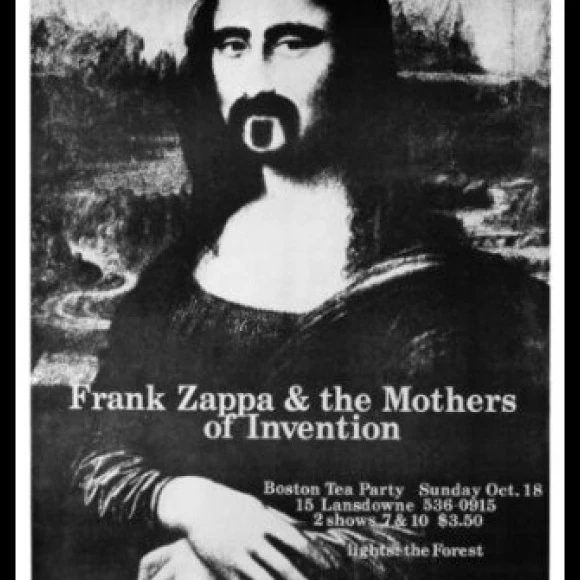 Frank Zappa Mona Lisa ламинированный плакат в рамке (24X36) | Дом и сад