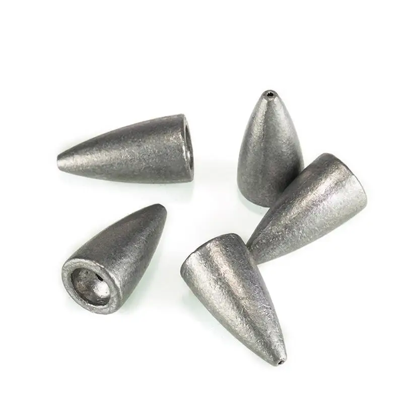 50 шт./упак. Вес Размеры 1 3g/2.5g/5g/7g/10g пуля Shaped s грузило для рыбной ловли рыболовного