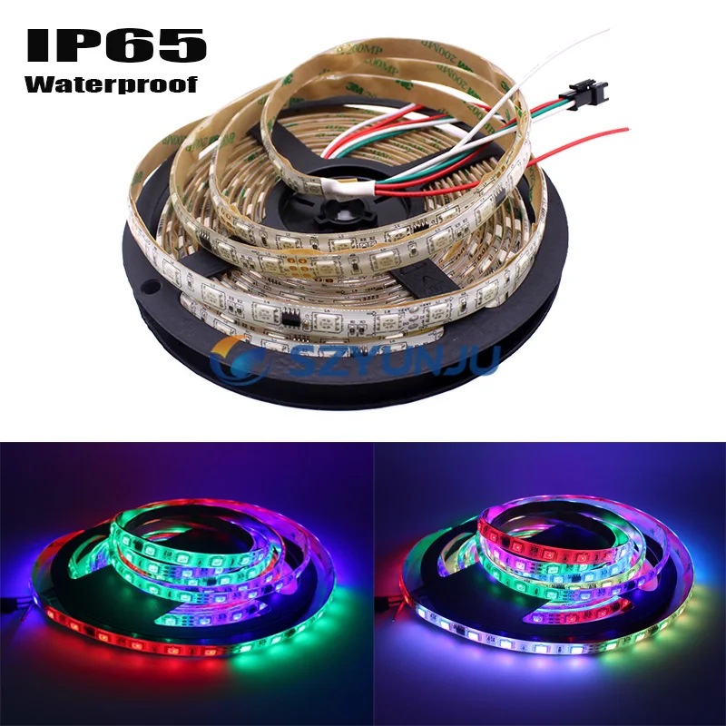 5 м WS2811 16703 IC 60 Светодиодный/м DC24V Светодиодный адресуемый Цифровой RGB Мечта полный