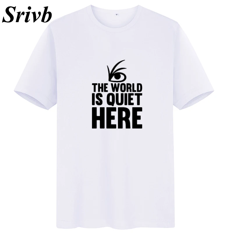 Srivb The World Is Quiet Here Punk Rock Женская Футболка harajuku черно белая забавная летняя