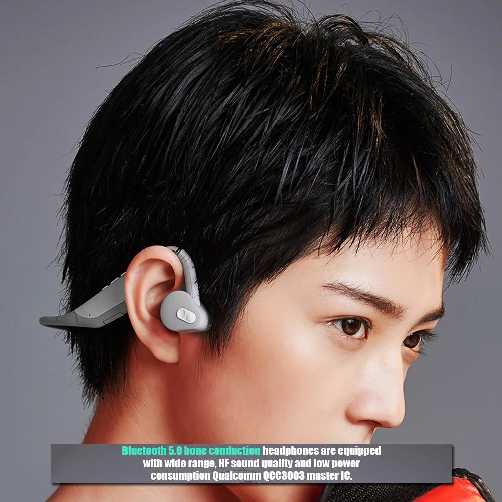 Проводимость костей беспроводные Bluetooth наушники с микрофоном свободные руки