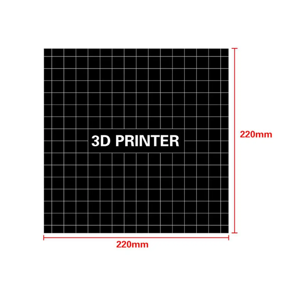 Высокая Температура 3D печати 220*220 мм Платформа со встроенной поверхностью с