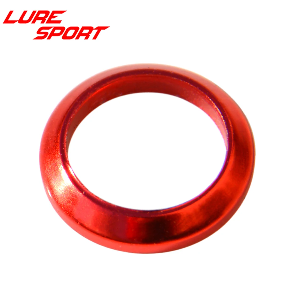 LURESPORT 10 шт. тонкая проверка ветра Золотое красное алюминиевое кольцо рыболовная