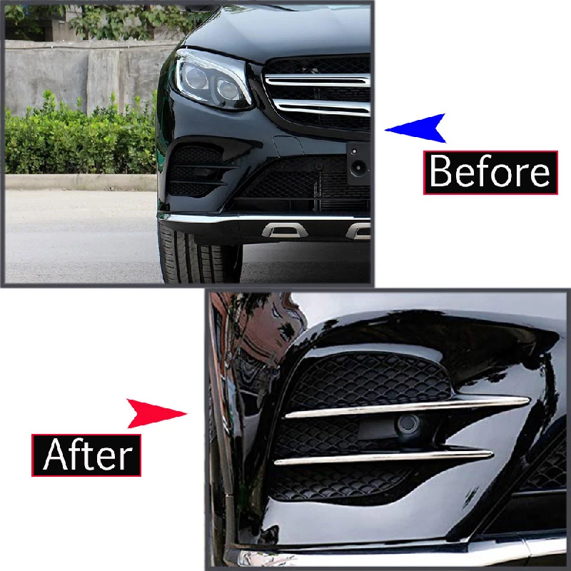 For Mercedes Benz GLC Class X253 2017 2018 Car-styling ABS Air intake grille Strips Trim Car Accessories 4Pcs | Автомобили и