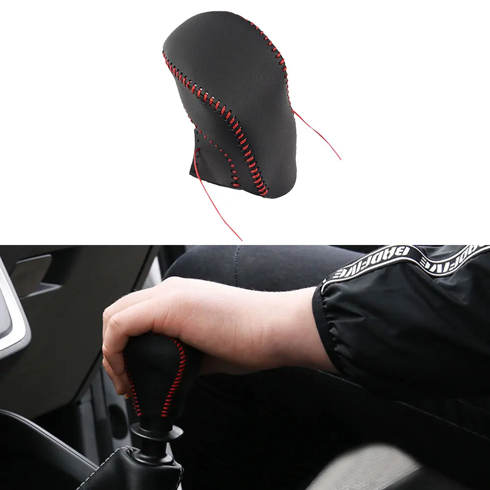 For Volkswagen BORA 13-19 LAVIDA 13-18 beetle 12-16 POLO 11-18 Gear Head Covers Interior PU Leather Hand-Stitched Shift Knob | Автомобили