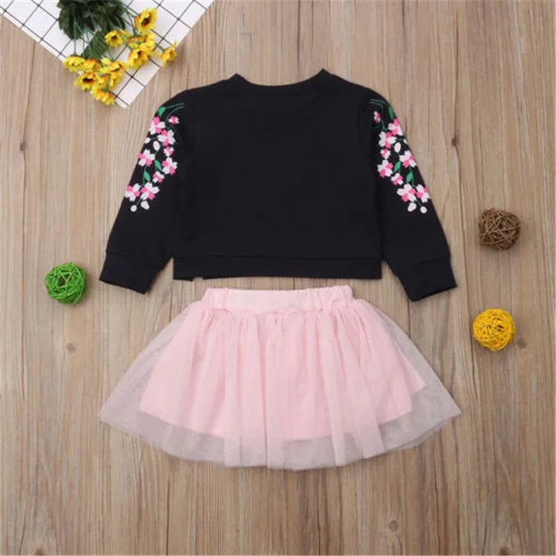 Одежда для новорожденных девочек комплект осень Цветочный с длинным рукавом