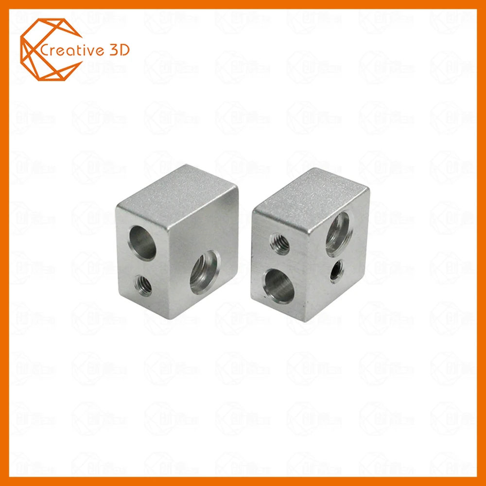MK10 нагревательные блоки M7 нить для Wanhao Dupicator D4/I3/Dremel 3D принтер 20x20x13 мм алюминиевый