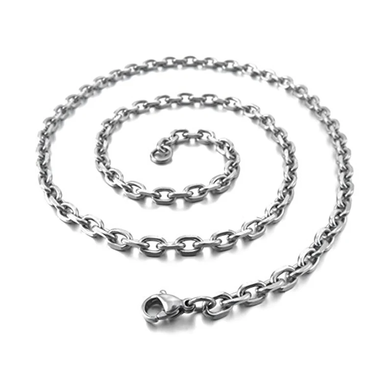 Для Мужчин's Нержавеющая сталь кулон Цепочки и ожерелья серебро Иисус Распятие