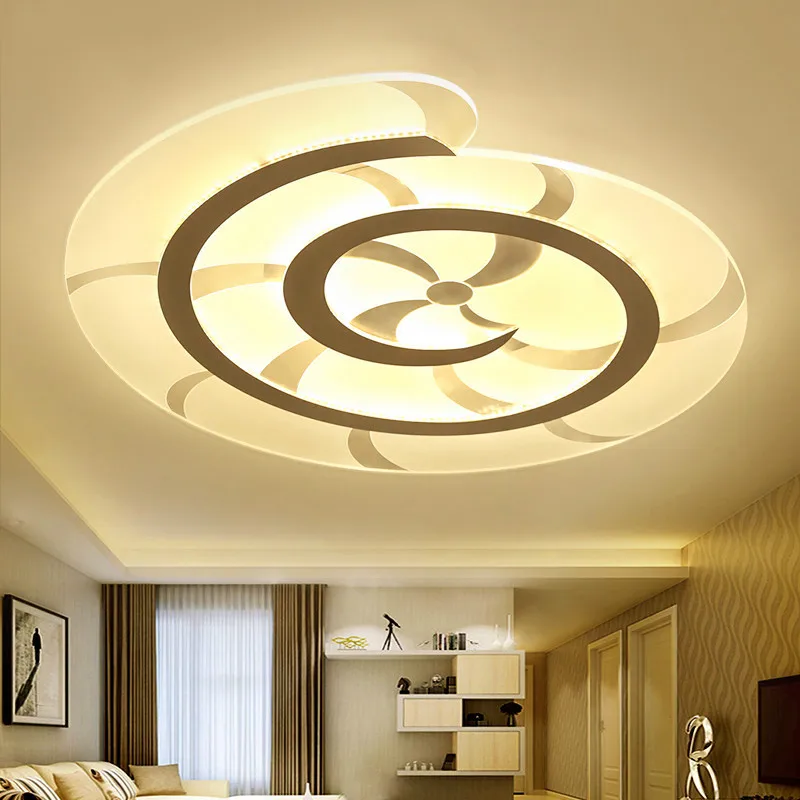 

Ultra-thin led ceiling light with remote control for living room study room decorative lampshade ceiling lamp lamparas de techo
