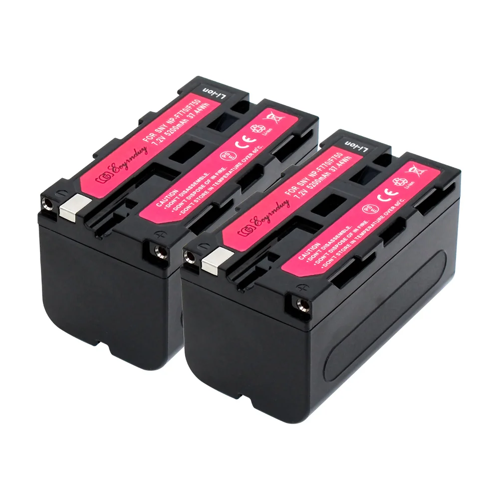 NP-F730 NP-F750 NP-F770 2pcs battery + 1pcs usb single charger for Sony video digital camcorder camera NP F750 | Электроника
