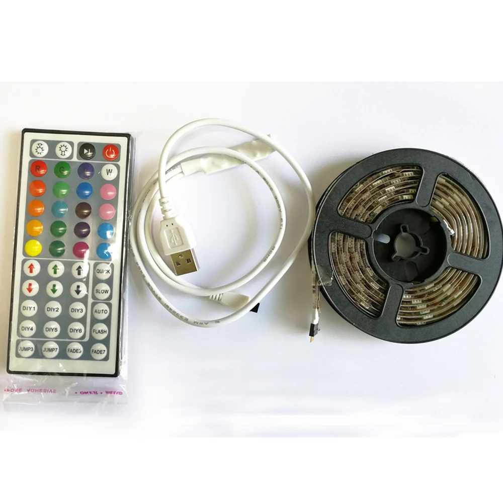 Rgb Led Strip Lights Tv Backlight 2M/6.6Ft 5050 Flexible With Remote Waterproof Light For Lcd | Лампы и освещение