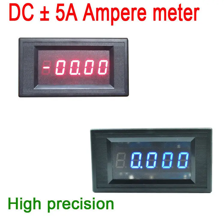 4 1/2 DC + 5A цифровой светодиодный амперметр/Амперметр монитор заряда разряда в