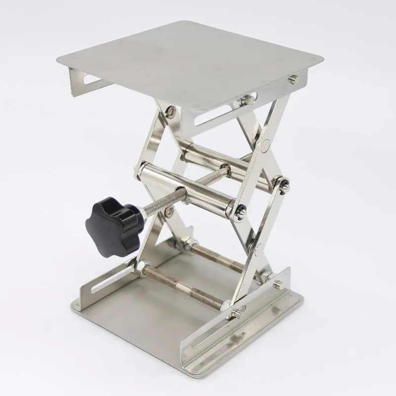 

Stainless Steel Adjustable Drill Lift Laboratory Lifting Platform Table Bench Lifter Router Shank Height Woodworking Lab Jack