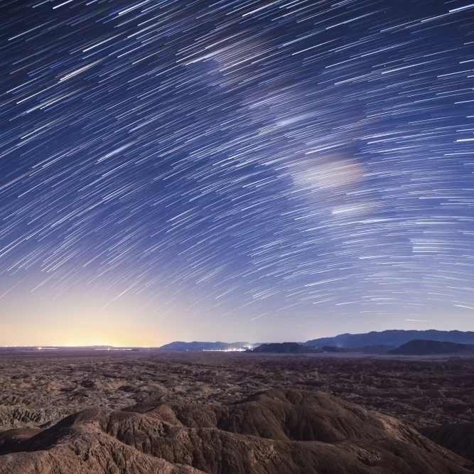 Млечный Путь выше Borrego Badlands плакат Калифорния печати (11x17)|Таблички и знаки| |