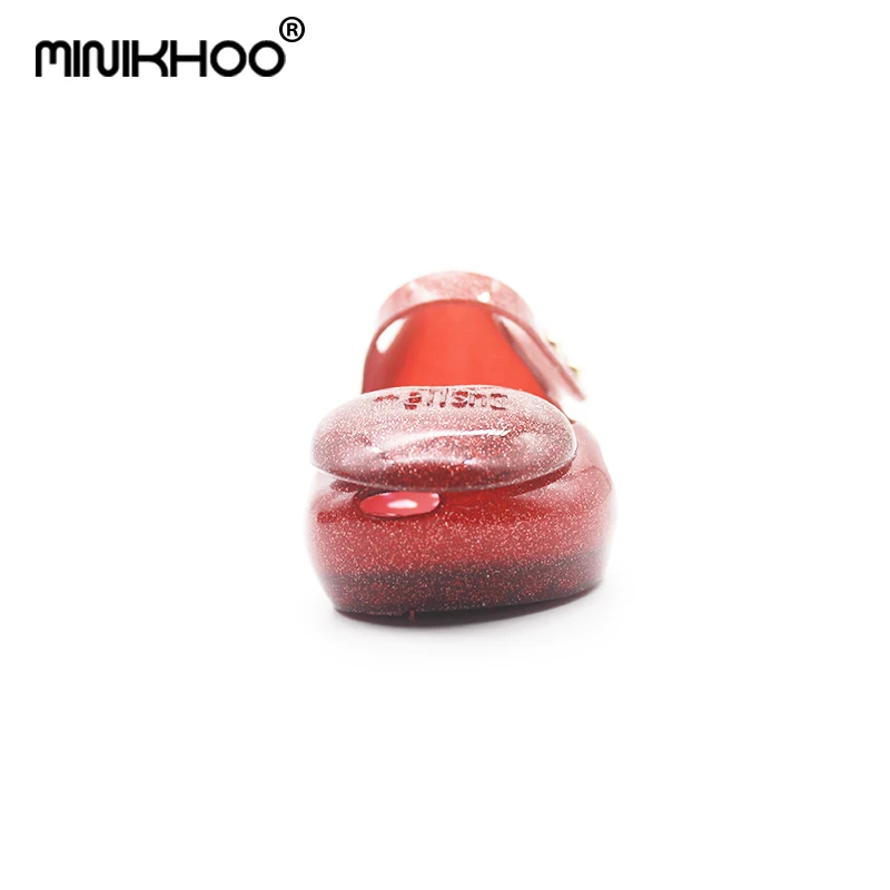 Прозрачные Сандалии Mini Melissa детские Нескользящие сандалии для девочек