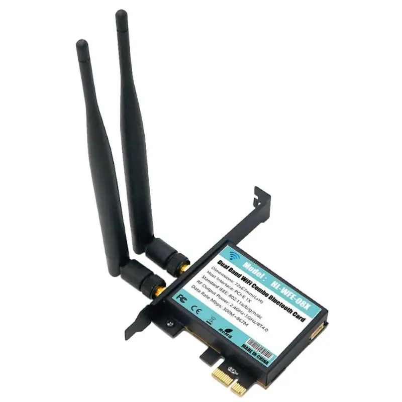 Двухдиапазонный беспроводной WiFi 802.11A/B/G/N/AC + Bluetooth4.0 802.11AC AC1200 карта PCB адаптер для
