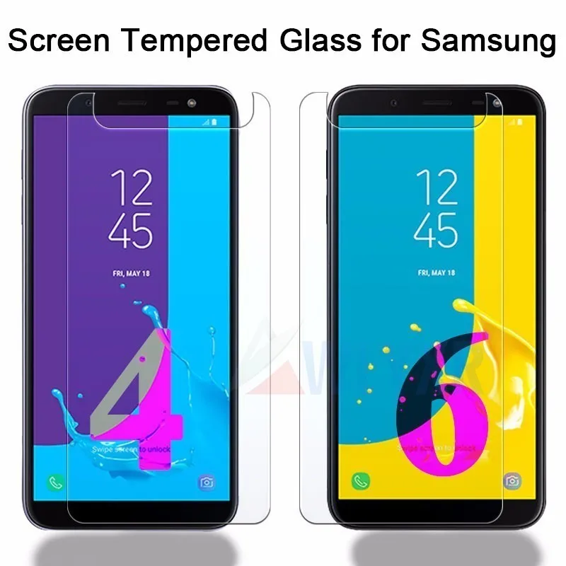 Закаленное стекло j4 для Samsung Galaxy J4 2018 защитная пленка на экран защитное plus j4plus J 4