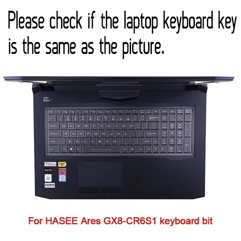 Защитная пленка для клавиатуры из ТПУ ноутбука Hasee 2019 новый шаблон Ares ZX8-CR6S1 GX8-CR6S1