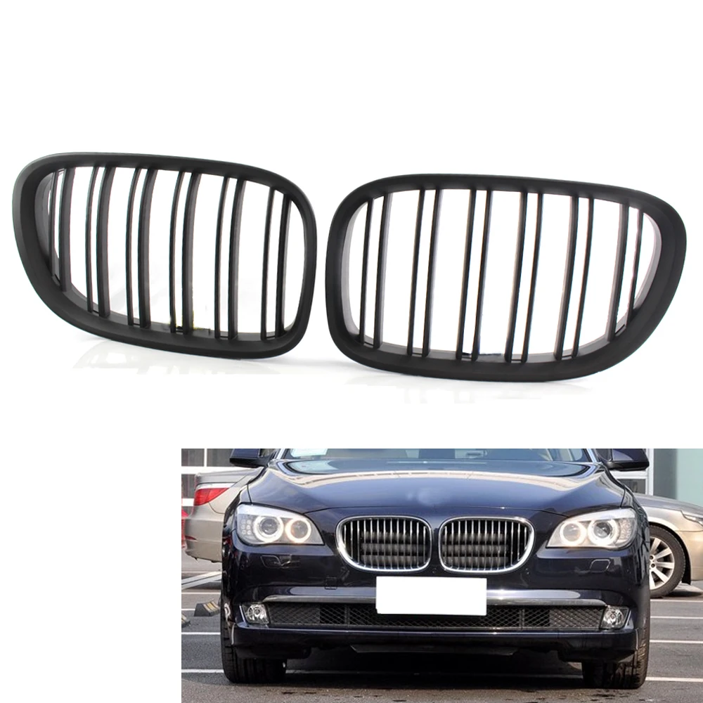 Матовая Черная решетка для BMW 7 серии F01 F02 730LI 740L 2009 2015|Гоночные решетки| |