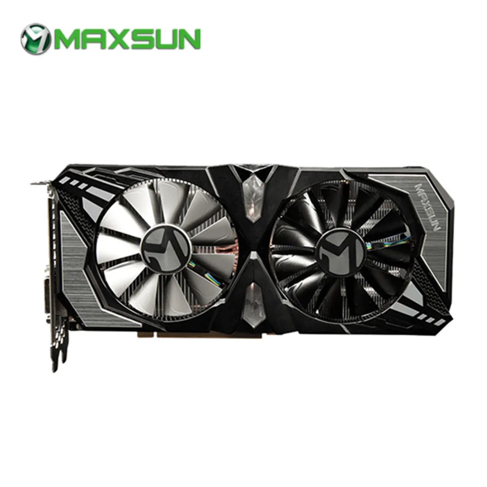 MAXSUN GeForce GTX 1660Ti Терминатор 6G Nvidia игровая видеокарта быстрая теплопроводность RGB