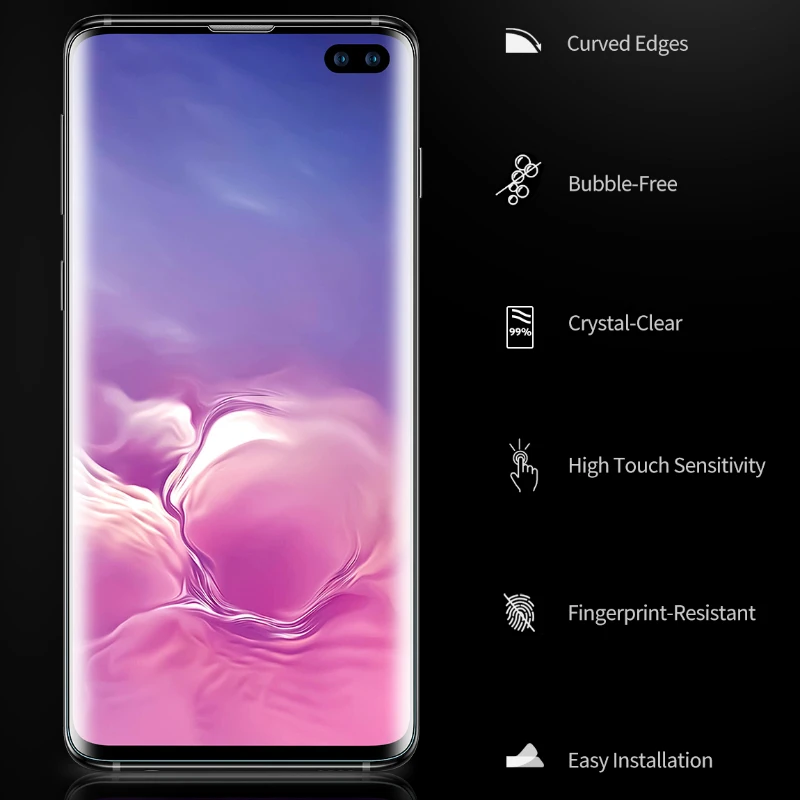 3D ПЭТ пленка для Samsung Galaxy S10 5G S10Plus S10E S9 S8 Plus S7 S6edge Note9/8 Защитная экрана прозрачное