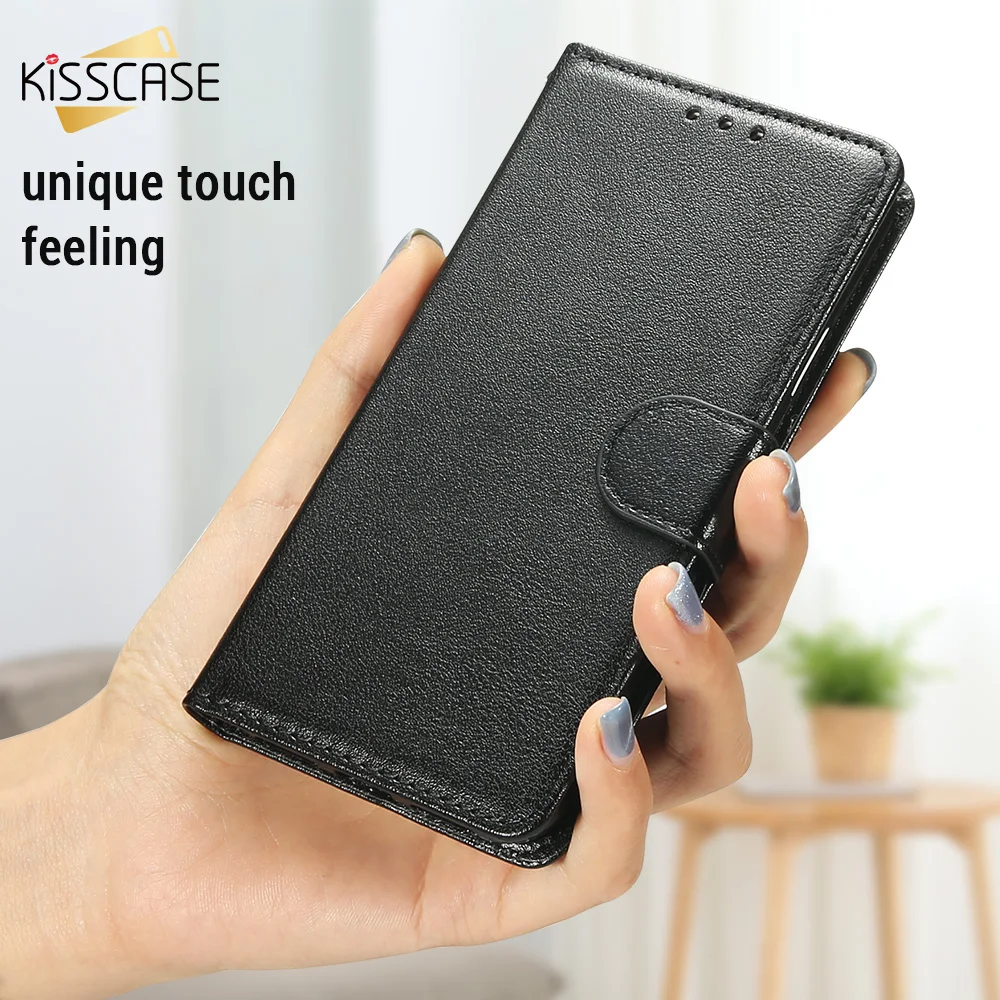 KISSCASE PU кожаный флип чехол для iPhone X XR XS Max держатель карты бумажник телефон 7 8 6 6s plus