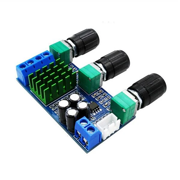 DC 12V 24V TPA3116D2 80Wx2 цифровой усилитель плата тройной регулятор громкости