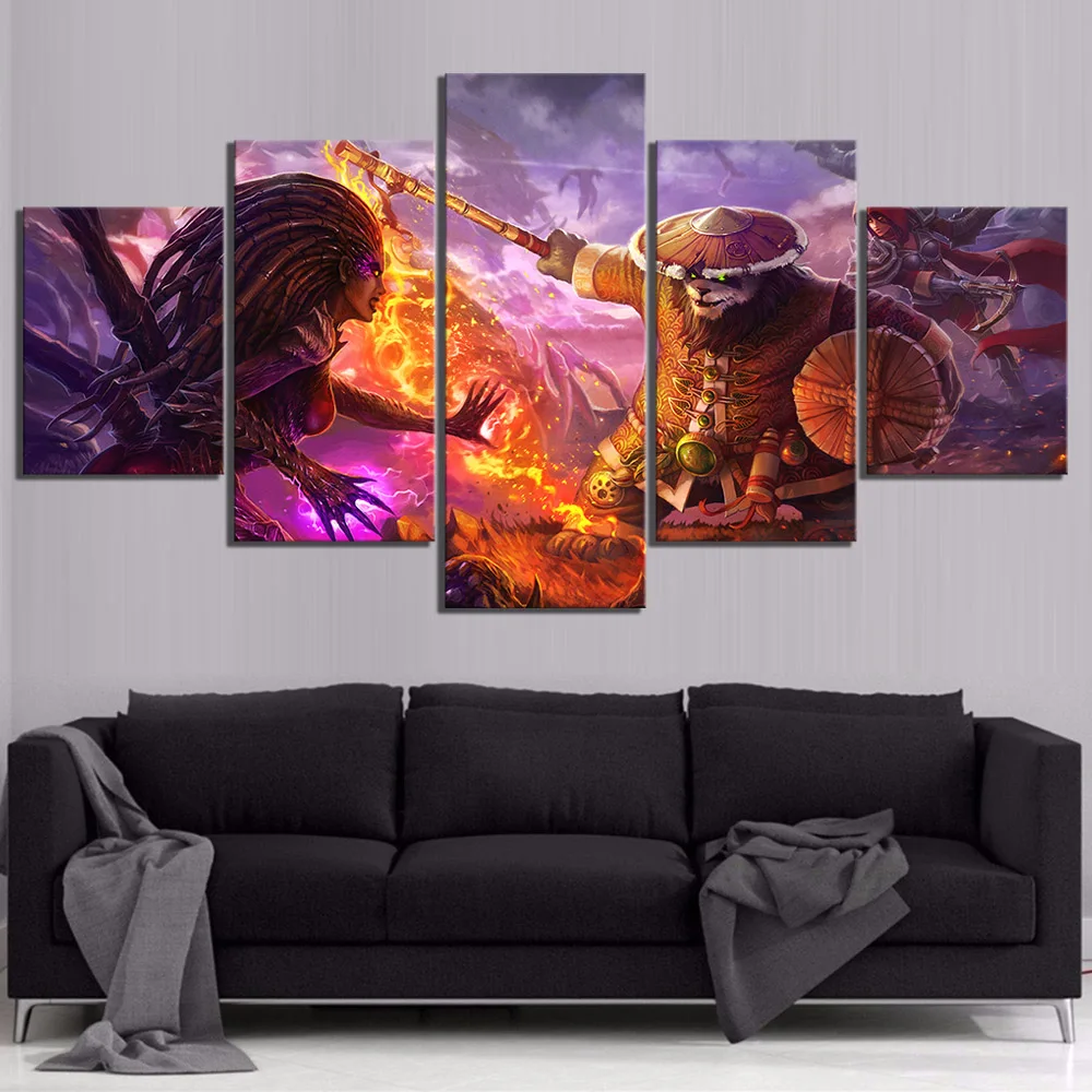 5 шт. Классическая игра WOW Warcraft DOTA 2 постер для рисования декоративная роспись