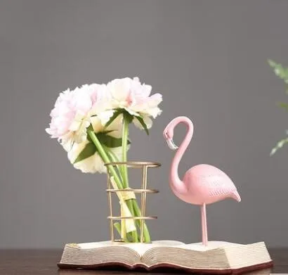 pink flamingo desktop pen holder Desk Organizer