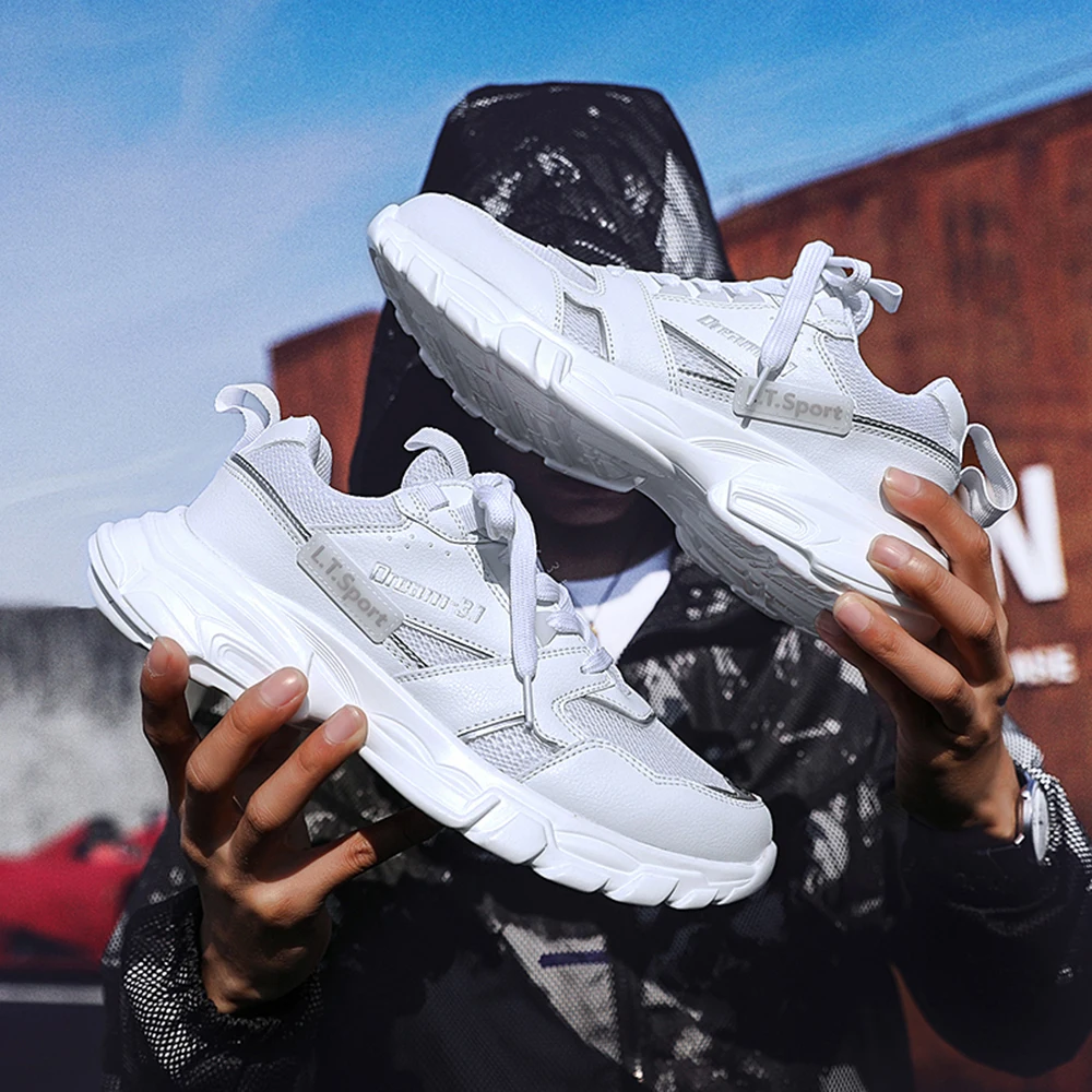 2019 New large size wear leisure sneakers men Breathable Light Running shoes chaussure homme Lightweight Tenis Walking | Обувь