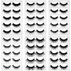 5 пар 3D норковые ресницы Kimcci, натуральные длинные накладные норковые ресницы ручной работы, накладные ресницы 100% без жестокости, многоразовые ресницы