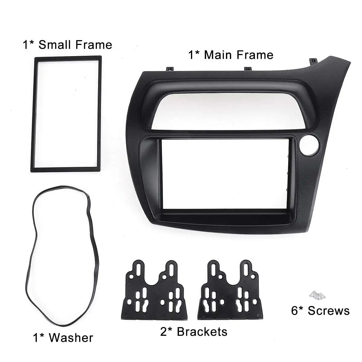 2 DIN фасции автомагнитола стерео панель рамка обшивка компакт дисков двойной Din
