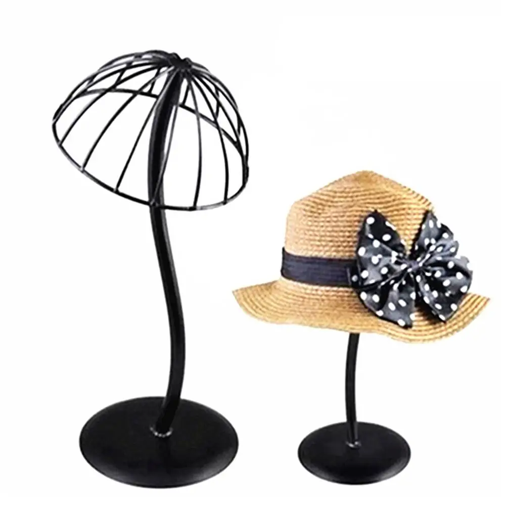 Черная отдельно стоящая черная металлическая стойка для шляпы декоративная