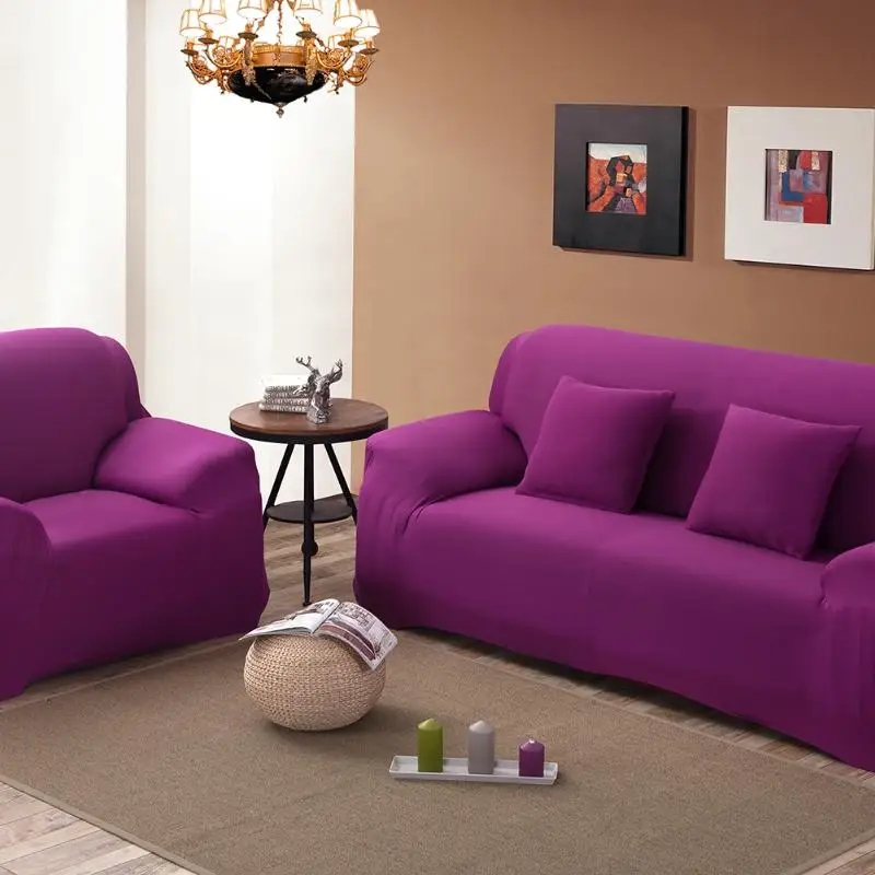 Color Stretchy Slipcover Non-slip Chair Loveseat Sofa Cover High Elastic Cushion Case Anti-dust Protection 41 | Дом и сад