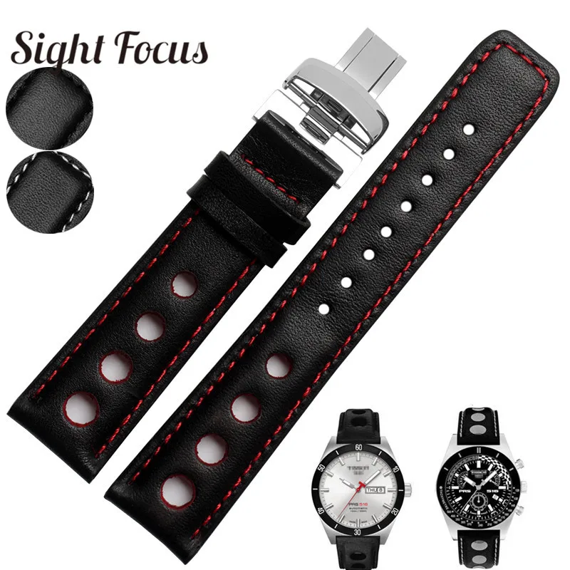 Ремешок для часов Tissot Sports Racing PRS516 T91 PRC200 T41 мужской перфорированный браслет из
