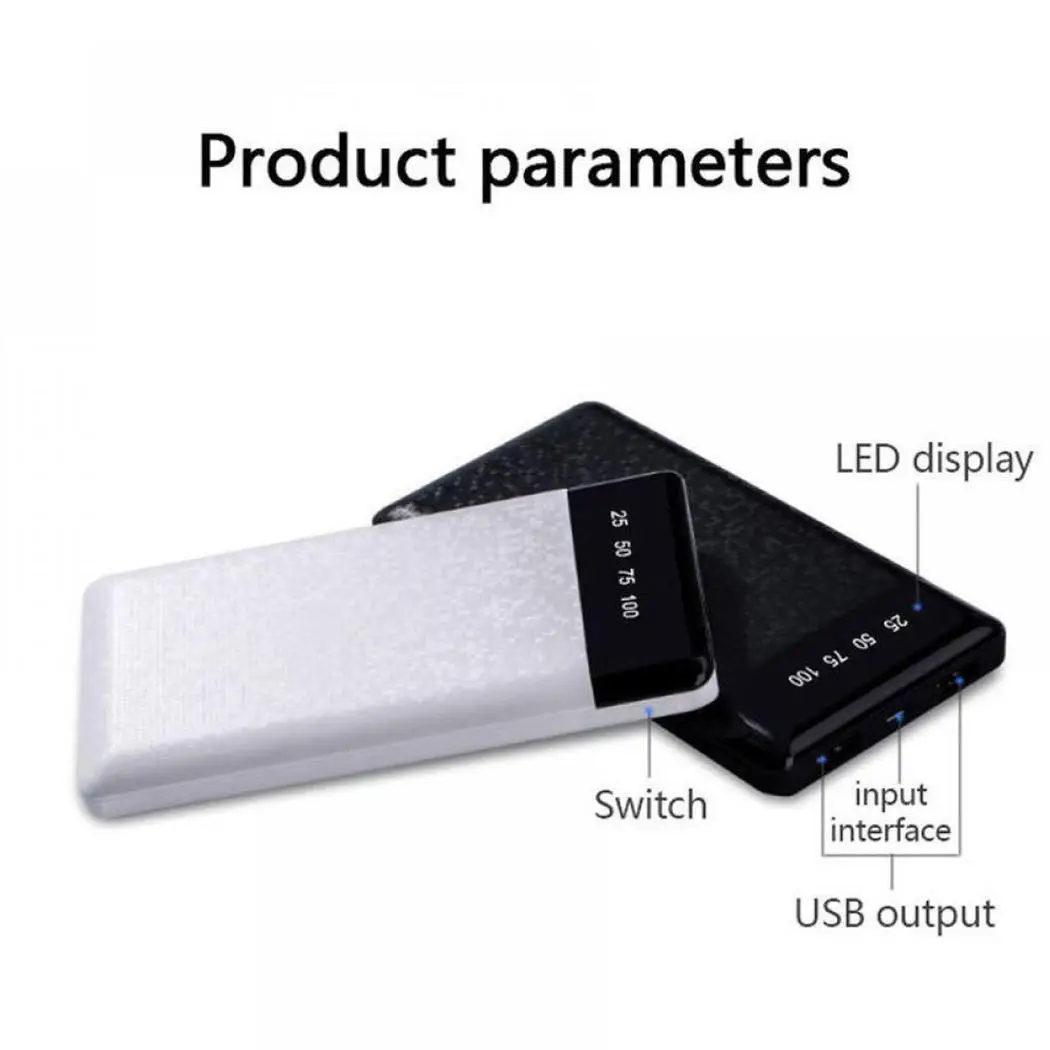 Durable Portable LCD Digital Display Dual USB Power 5V/2.1A 10000mAh Bank Mobile External Charger Powerbank | Мобильные телефоны и