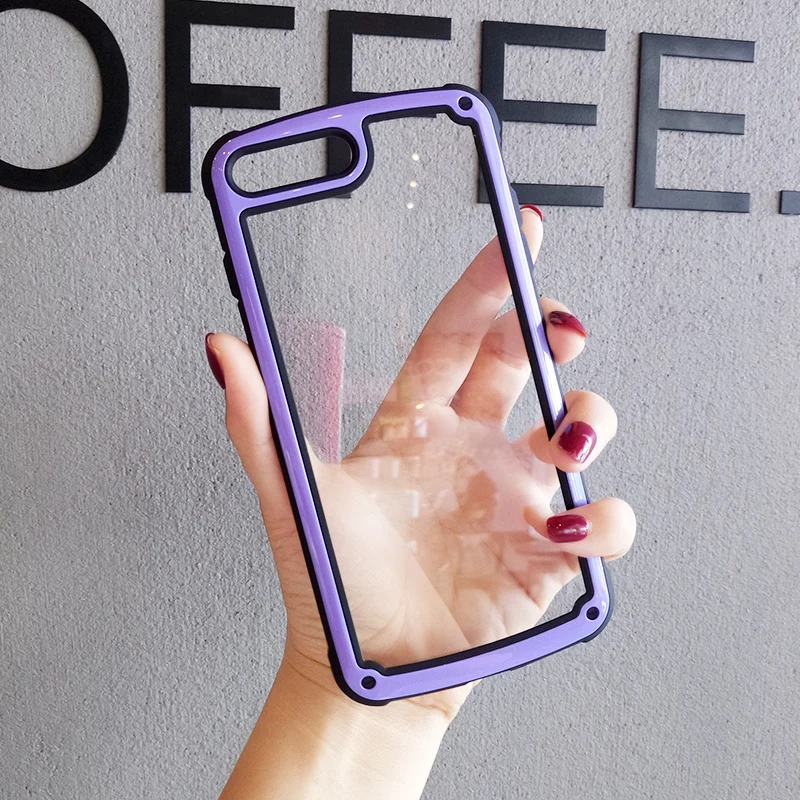 Shockproof Bumper Transparent Phone Case For iphone Xr case 8 XS Max 7 6 6S Plus Airbag Silicone TPU Protective Cover |