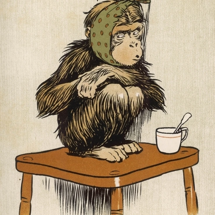 Ребенок шимпанзе Aldin плакат печать Мэри Эванс Picture Library (18X24) | Дом и сад