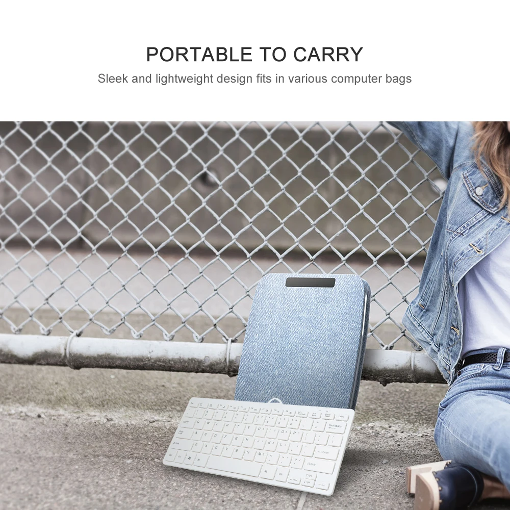 Мини-клавиатура USB с шоколадными кнопками стильная и портативная клавиатура для