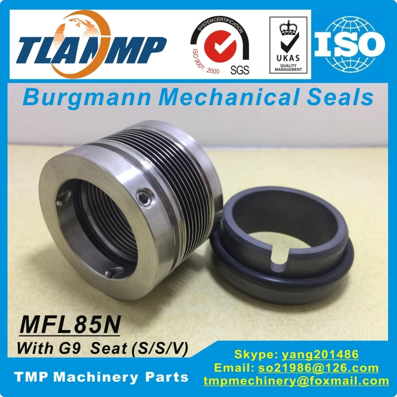 MFL85N-85 TLANMP Burgmann Mechanical Seals (Material:SiC-SiC-VIT) MFL85N/85-G9 Metal bellow Seals (Shaft Size:85mm)
MFL85N-85 TLANMP Burgmann Mechanical Seals (Material:SiC-SiC-VIT) MFL85N/85-G9 Metal bellow Seals (Shaft Size:85mm)