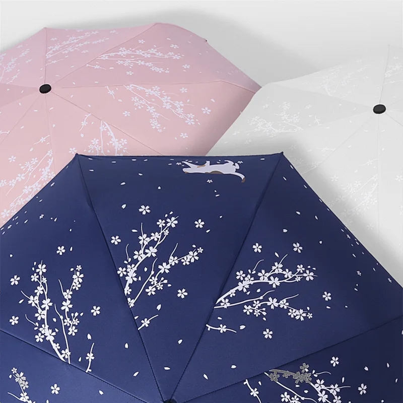 ZTNew шаблон для зонтика дождь или блеск двойного назначения черный пластиковый