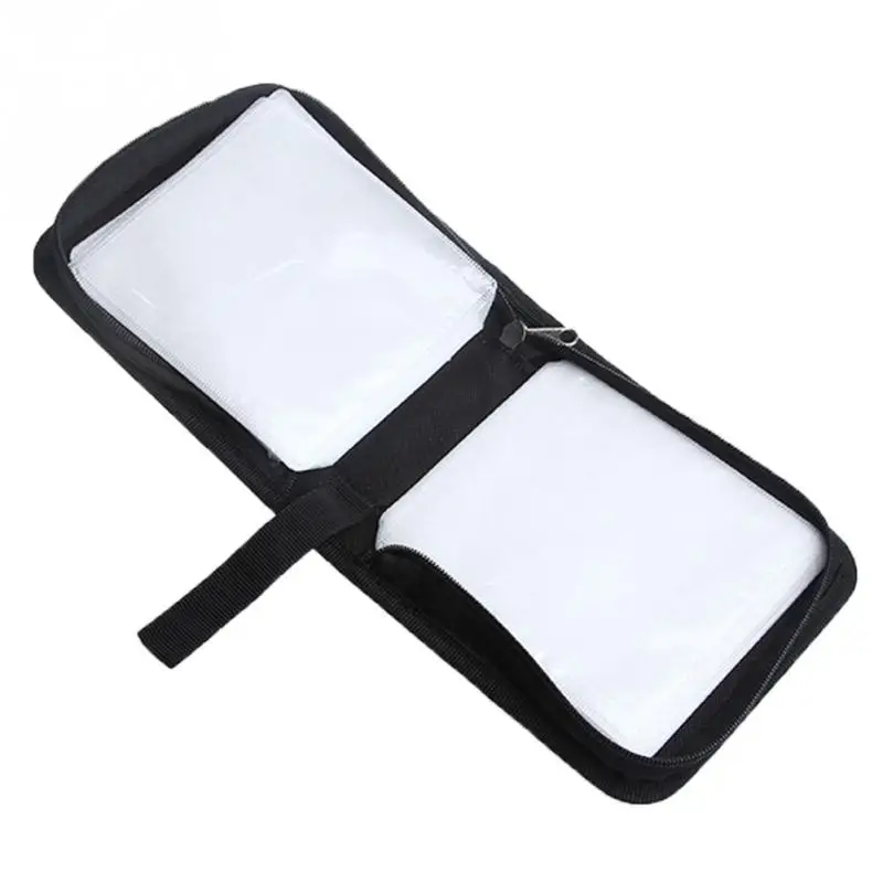 40 диск Черный переплет сумка для переноски Ткань Оксфорд прочная Портативная CD DVD