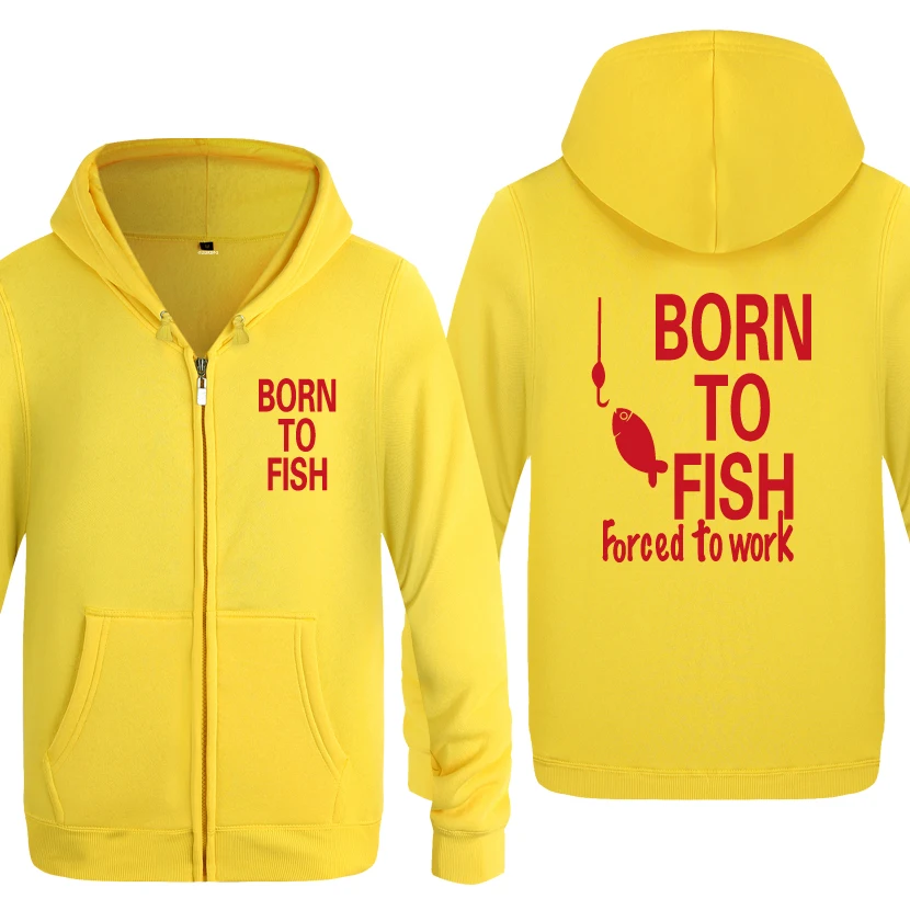 Мужские толстовки с капюшоном Born To Fish мужские флисовые кардиганы на молнии
