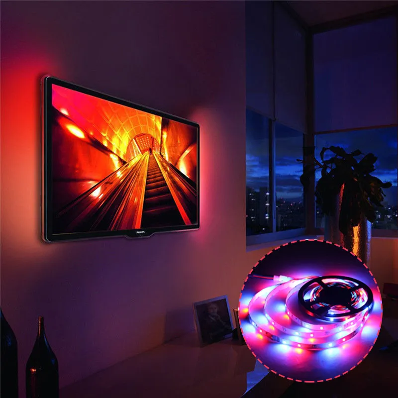 12 В гибкая светодиодная лента RGB светильник s 5 м светодиодный супер яркий 300