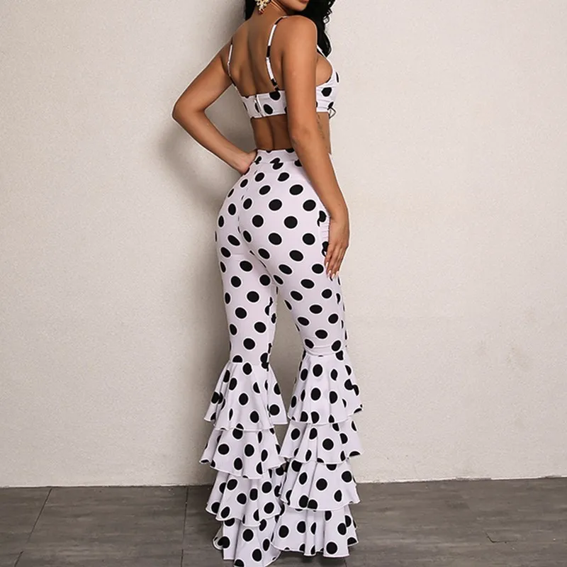 Женский комплект 2 шт. ботинки укороченные штаны высокое качество черный горошек