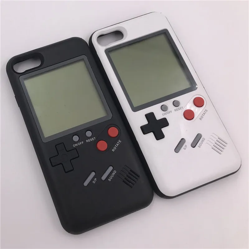 Тетрис телефонные чехлы для IPhone X 6 plus 6s 7 8 Play Blokus игровая консоль чехол Защитный